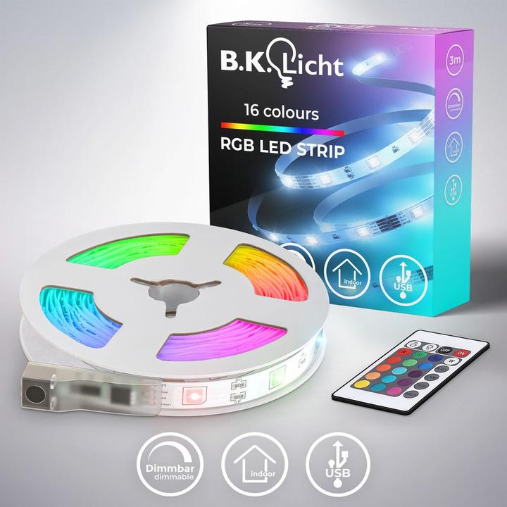Actual product image B.K.Licht LED strip (RGB, 300 cm, Indoor)