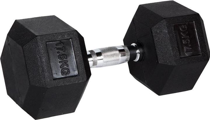 Actual product image Fitcom Hex Dumbbell 17.5 kg (1 x 17.5 kg)