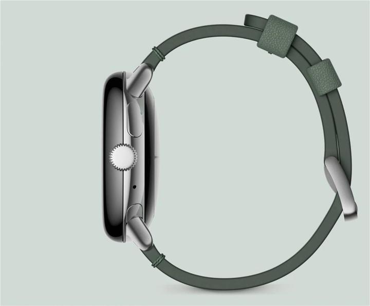 Image du produit Google Bracelet en cuir pour Pixel Watch taille L (Cuir, Acier inoxydable)