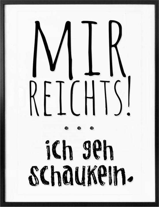 Produktbild Trenddeko Mir reichts, ich geh schaukeln (120 x 150 cm)