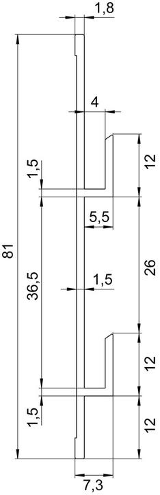 Produktbild Bohle Verdeckte Spiegelschienen (1 Stk.)