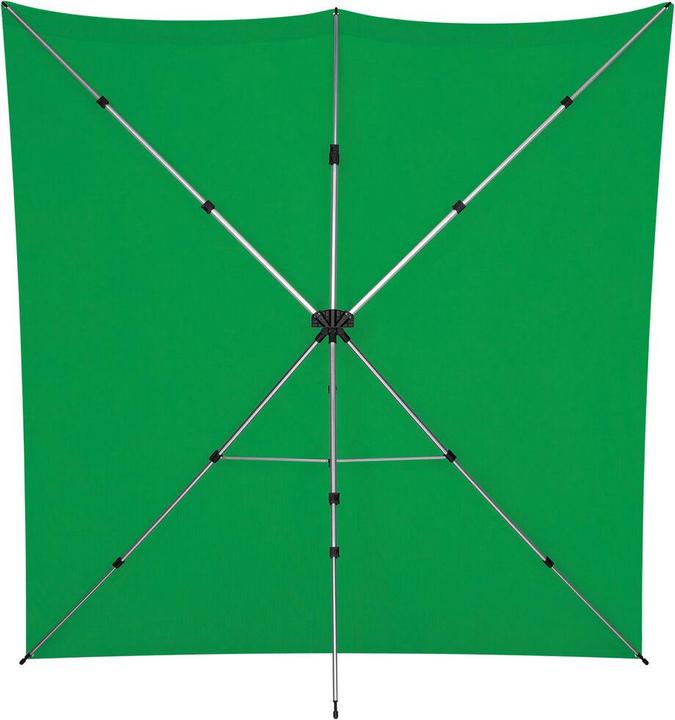 Produktbild Westcott X-Drop Pro - Green Screen (8' x 8') Kit Chroma-Key Green Backdrop Kit, 2.4x2.4m (240 cm, 800 cm)
