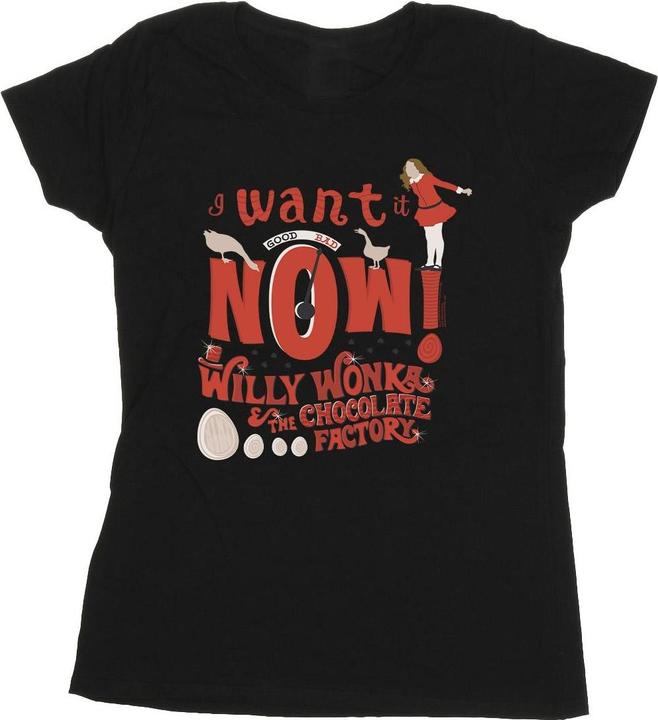 Willy Wonka & the Chocolate Factory Verruca Salt I Want It Now TShirt (XL)