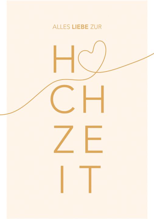 Image du produit ABC Hochzeitskarte (1 pcs)
