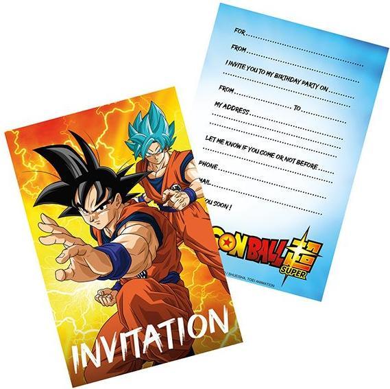 Image du produit Dragon Ball 8 cartes d'invitation Naruto (8 pcs)
