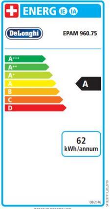 Label énergétique De'Longhi Maestosa