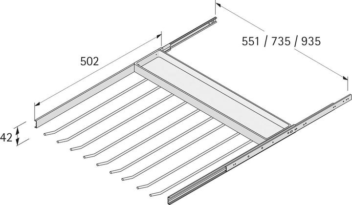 Immagine prodotto Hettich Porta-pantaloni estraibile (1 pz.)