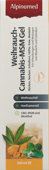 Produktbild Alpinamed Weihrauch Cannabis MSM Gel Gel (1 x, 200 ml, 280 g)