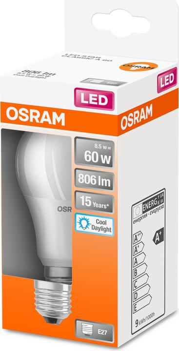 Produktbild Osram Led Retrofit Classic A (E27, 60 W, 806 lm, 1 x, F)