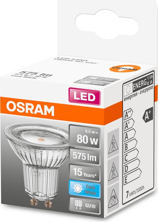Produktbild Osram Led Star Par16 (GU10, 6.90 W, 620 lm, 1 x, F)