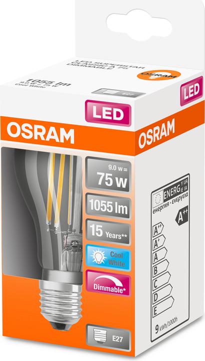 Produktbild Osram Led Retrofit Classic A (E27, 75 W, 1055 lm, 1 x, D)