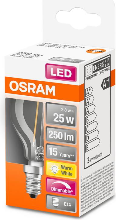 Produktbild Osram Led Retrofit Classic P (E14, 25 W, 250 lm, 1 x, F)