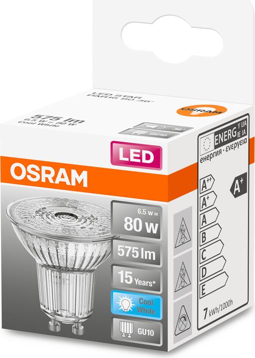 Produktbild Osram Led Star Par16 (GU10, 6.90 W, 575 lm, 1 x, F)