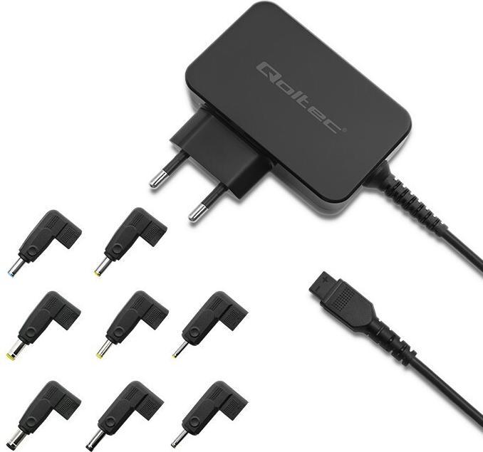 Actual product image Qoltec Universelles Laptop-Netzteil 30W 8 Stecker (30 W)