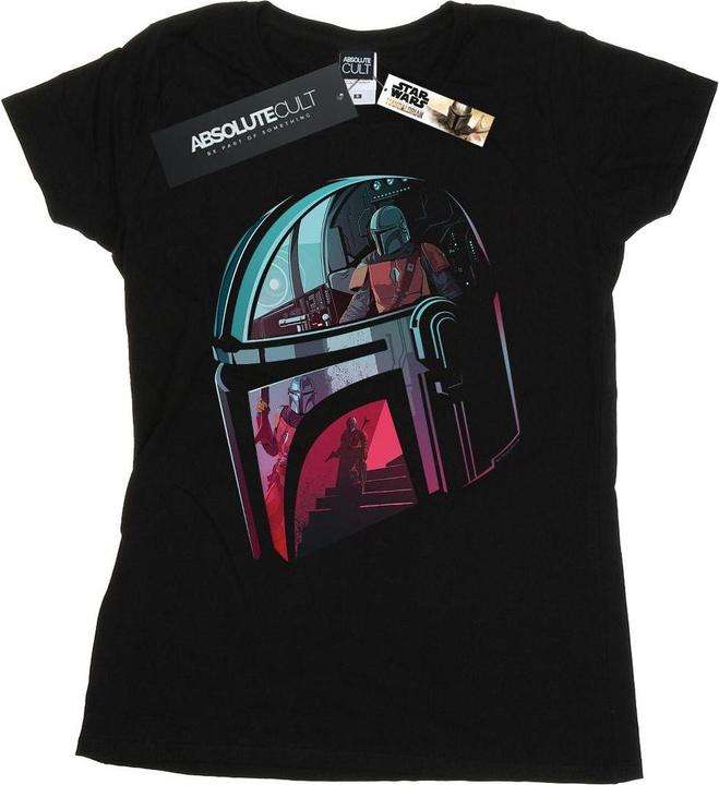 Image du produit Star Wars - T-shirt THE MANDALORIAN MANDALORE HELMET REFLECTION - Femme (L)