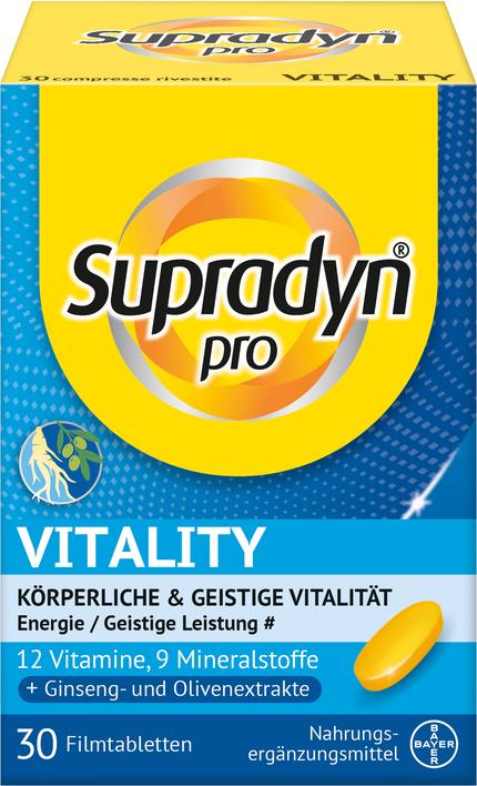 Actual product image Supradyn pro Vitality (30 Piece, Pills)
