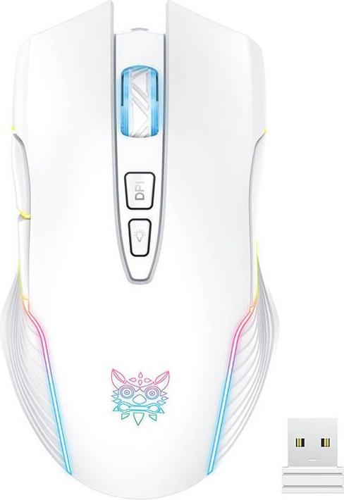 Produktbild Onikuma Mysz bezprzewodowa CW905 RGB biała (Kabellos)