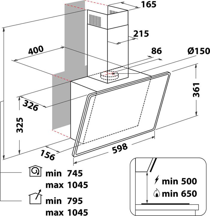 Actual product image Bauknecht RBHVP 63 LM K (Wall hood)