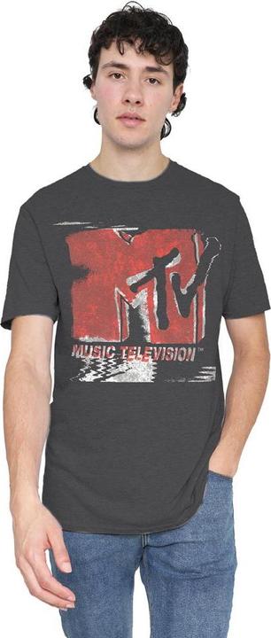 Actual product image MTV Unisex Adult Washed Out Logo T-Shirt (L)