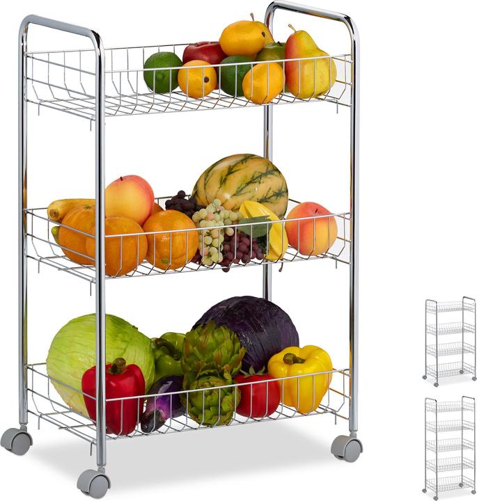 Relaxdays Rolling shelf