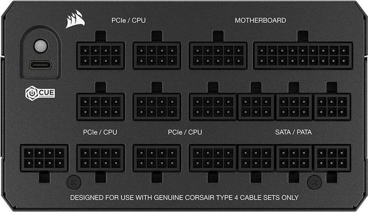 Actual product image Corsair HXi Series (2025), HX1500i, 1500 Watt, 80 PLUS Platinum, C20 Version (1500 W)
