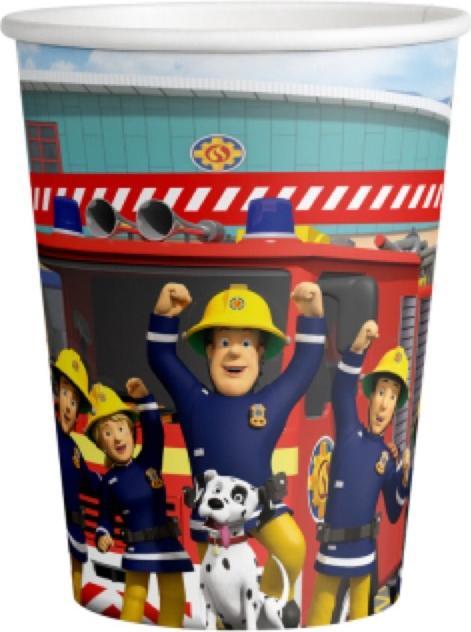 Image du produit Amscan Becher - Feuerwehrmann Sam und sein Team (6 x)