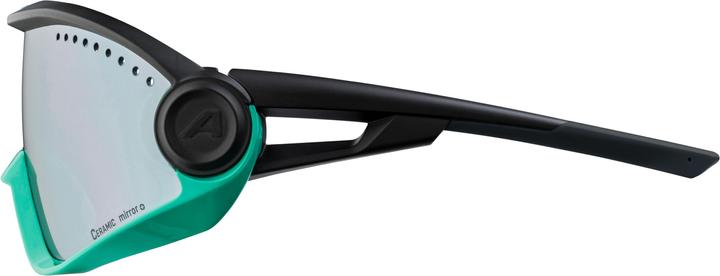 Actual product image ALPINA SPORTS 5W1NG CM+ (Black, Turquoise, Black Mirror)