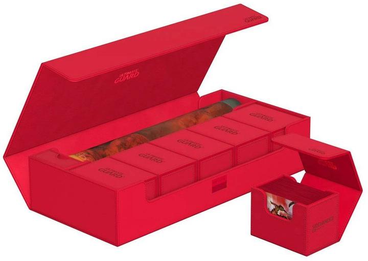 Actual product image Ultimate Guard Card Box XenoSkin Superhive 550+ Red