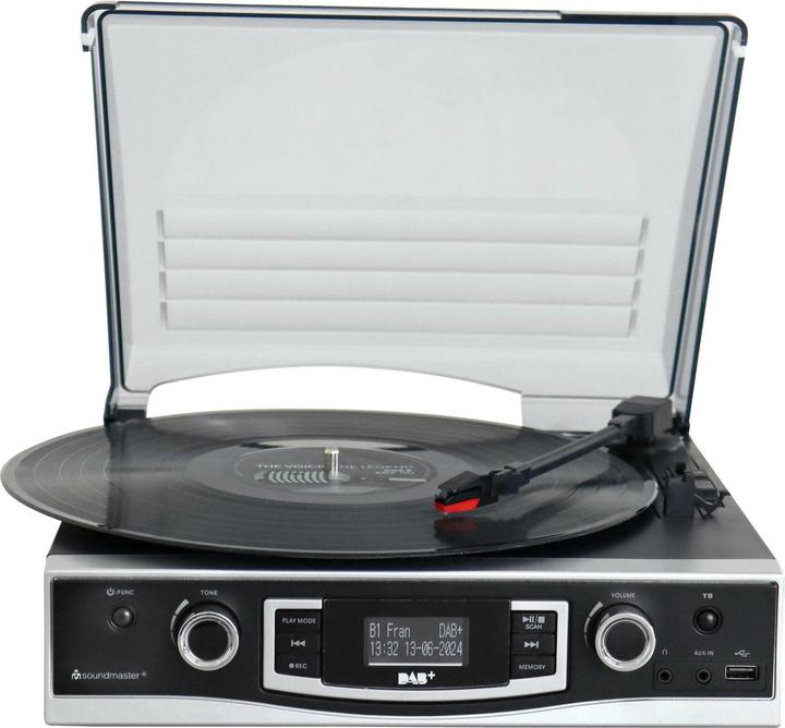 Image du produit Soundmaster Tourne-disque PL590SW Noir (Semi-automatique)