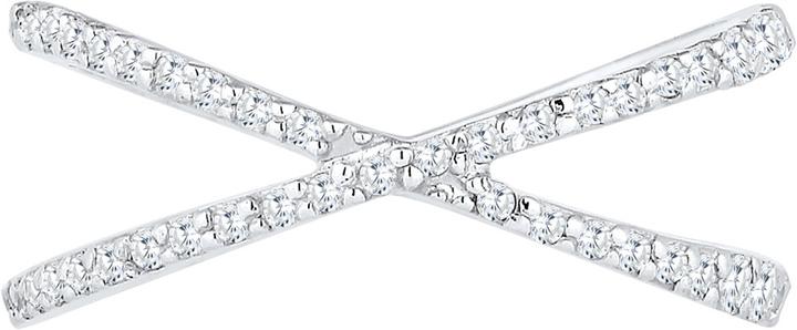 Image du produit Elli X-Form mit Zirkonia Kristallen (54, Argent 925)