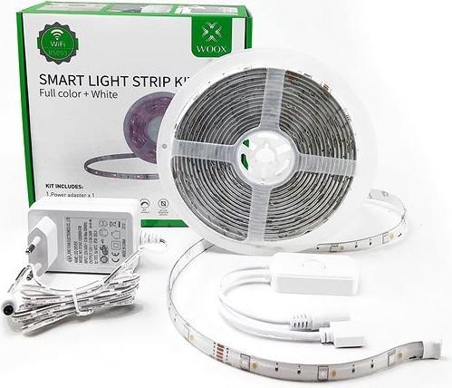 Actual product image Woox Smart LED Strip +Adapter RGB+WW, Alexa, Google Home (Multicoloured, 500 cm, Indoor)