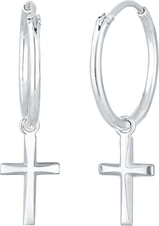 Produktbild Elli Creolen Hänger Kreuz (925 Silber)