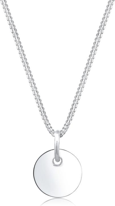 Elli Plättchen Anhänger (925 Silber, 45 cm)