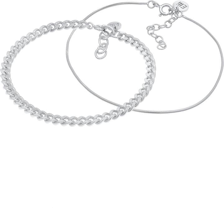 Actual product image Elli Set Panzerkette Gliederkette (16 cm, 925 Silver)
