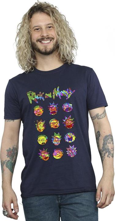 Image du produit Rick And Morty - T-shirt TIE DYE FACES - Homme (L)