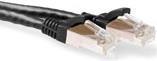 Produktbild Black 10 meter SFTP CAT6A patch cable snagless with RJ45 connectors. Cat6a s/ftp snagless bk 10.00m (U/UTP, CAT6a, 10 m)
