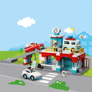 Produktbild LEGO Parkhaus mit Autowaschanlage (10948)
