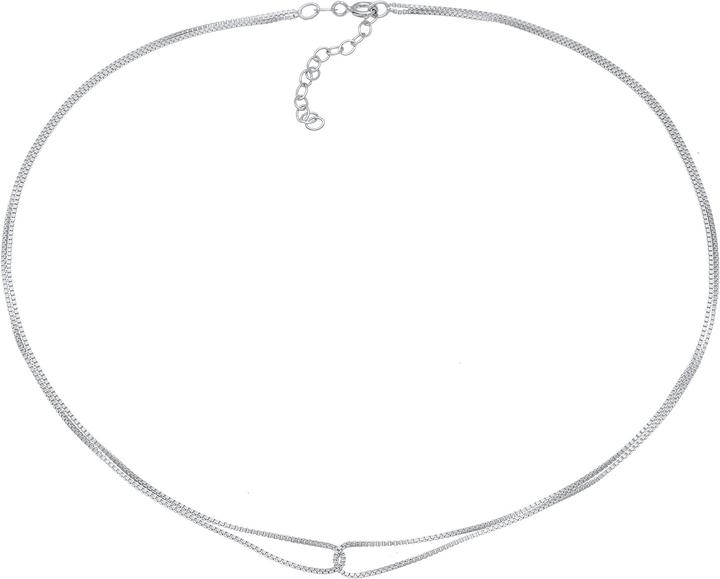 Elli Choker Infinity Verschlungen (925 Silber, 36 cm)