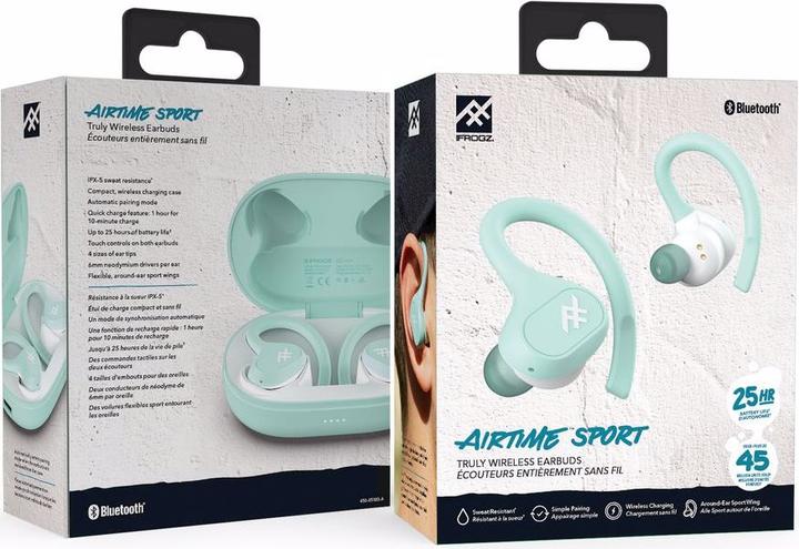 Produktbild iFrogz AIRTIME SPORT - Truly Wireless Sport Earbuds (25 h, Kabellos)