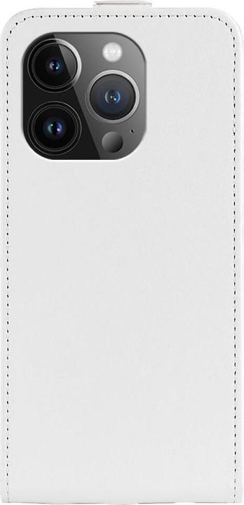 Produktbild Cover-Discount iPhone 15 Pro Max - Klassisches Flip Case vertikal weiss (Apple iPhone 15 Pro Max)