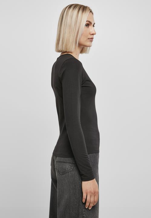 Produktbild Urban Classics Ladies Organic Keyhole Longsleeve (4XL)