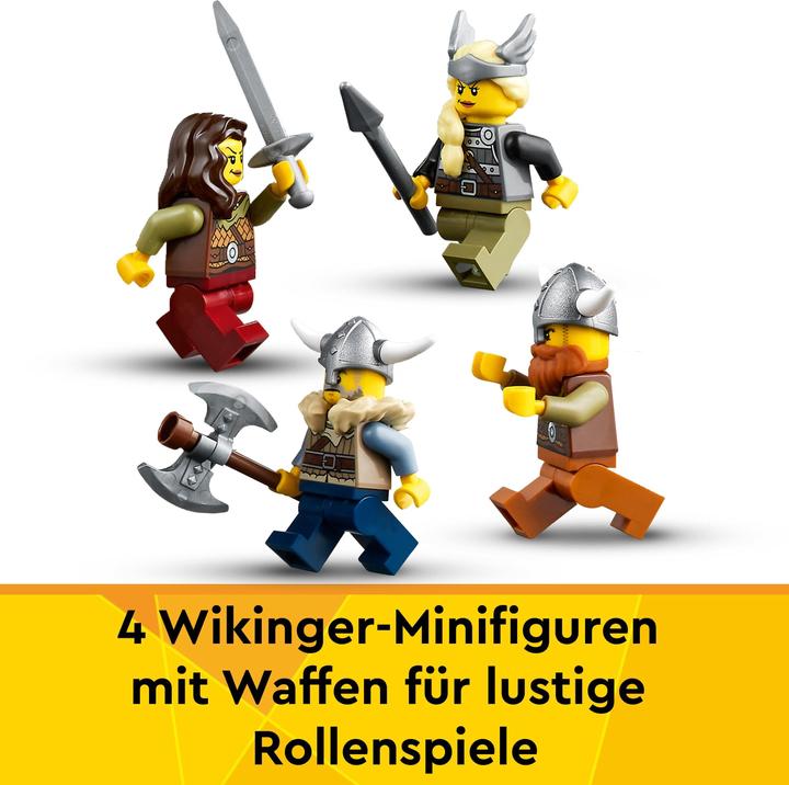 Actual product image LEGO Viking ship with Midgard serpent (31132, LEGO Creator 3-in-1)