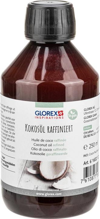 Immagine prodotto Glorex Olio cosmetico di cocco raffinato 250 ml (Olio corpo, 250 ml)