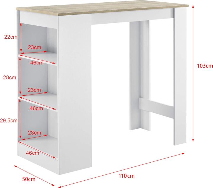 Actual product image En.Casa Kouvola (110 x 50 x 103 cm)
