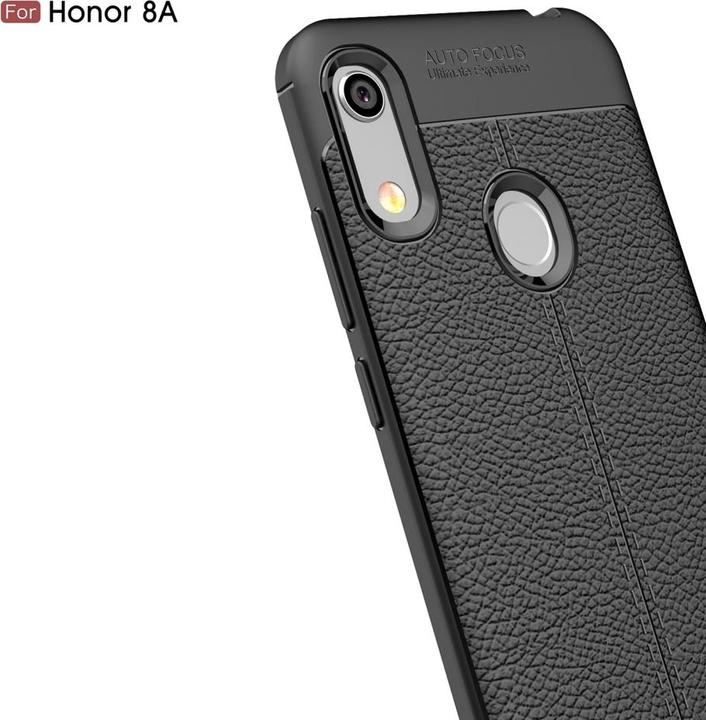 Actual product image Screenguard Honor 8A Case Leather Design TPU Cover (Fee 8A)