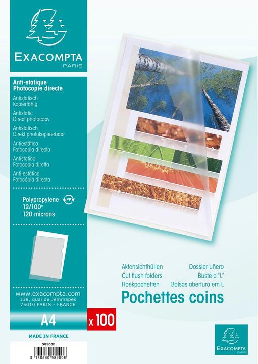 Produktbild Exacompta Sichthülle (A4, 100 x)