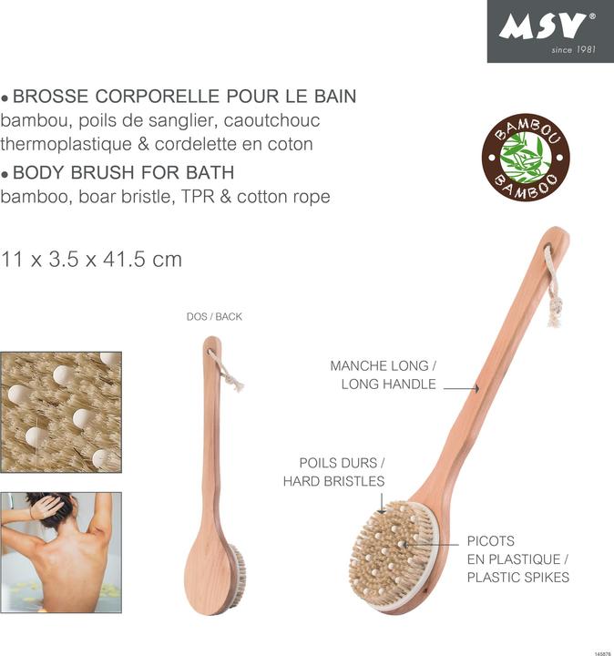 Produktbild MSV Körperbürste für Massage