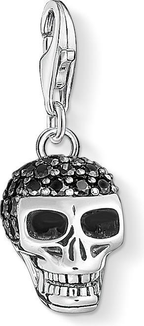 Produktbild Thomas Sabo Charm-Anhänger Totenkopf Pavé (Silber)