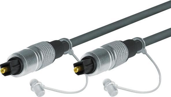 Actual product image Tecline Professional Audio Optical Cable, High Quality, Toslink plug/plug, 0,5 m (10 m, TOSLINK)
