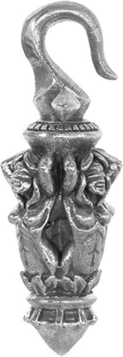 Produktbild Star Piercing Ohrgewicht Haken silber Fackel (Messing)